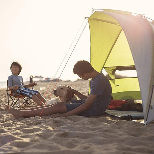 Super-Brella SPF 50+ Sun and Rain Canopy Umbrella for Camping, Beach