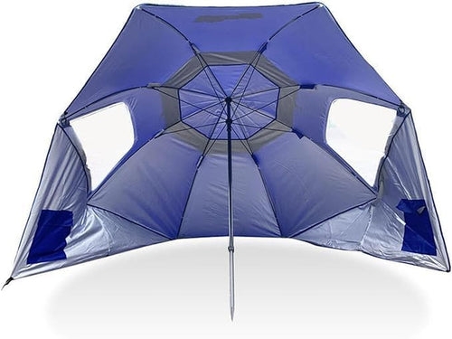 Super-Brella SPF 50+ Sun and Rain Canopy Umbrella for Camping, Beach