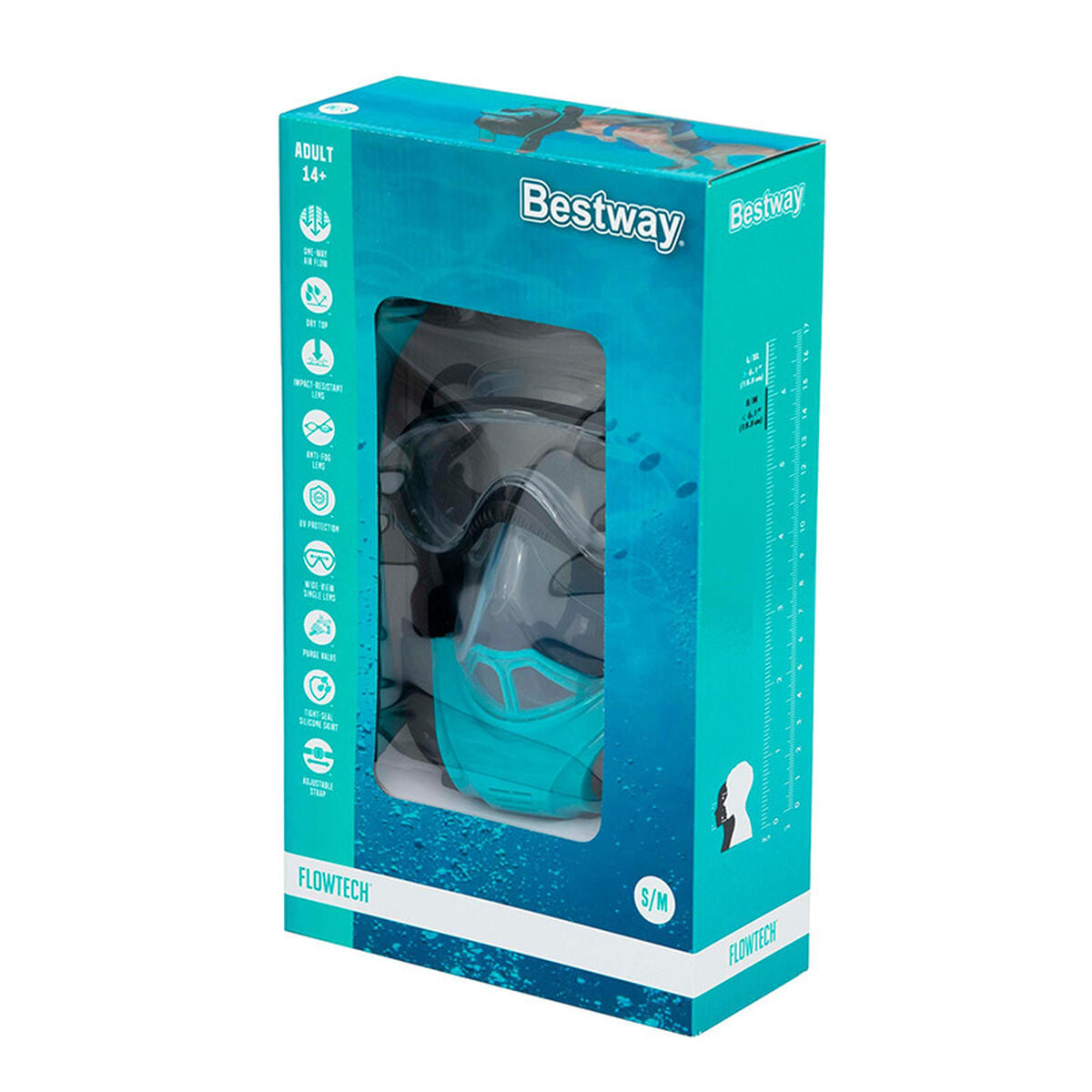 Diving Mask Bestway Blue Black Multicolour
