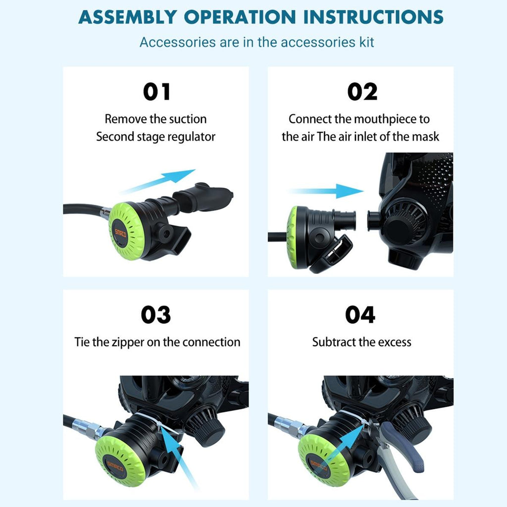 NNEIDS Action Camera Diving Snorkel Mask For Water Sports