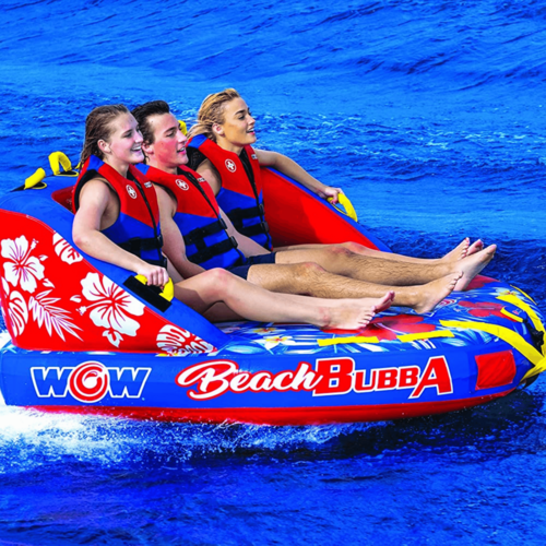 WOW Watersports Beach Bubba 3 Person 3P Towable with Webbing Foam
